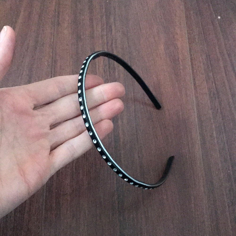 Rhinestone studded skinny headband